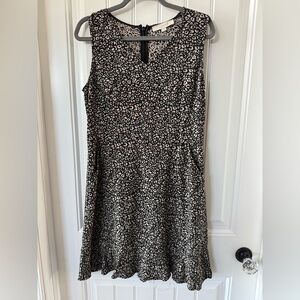 Black and Tan animal print sleeveless dress/ jumper by LOFT. Size 10
